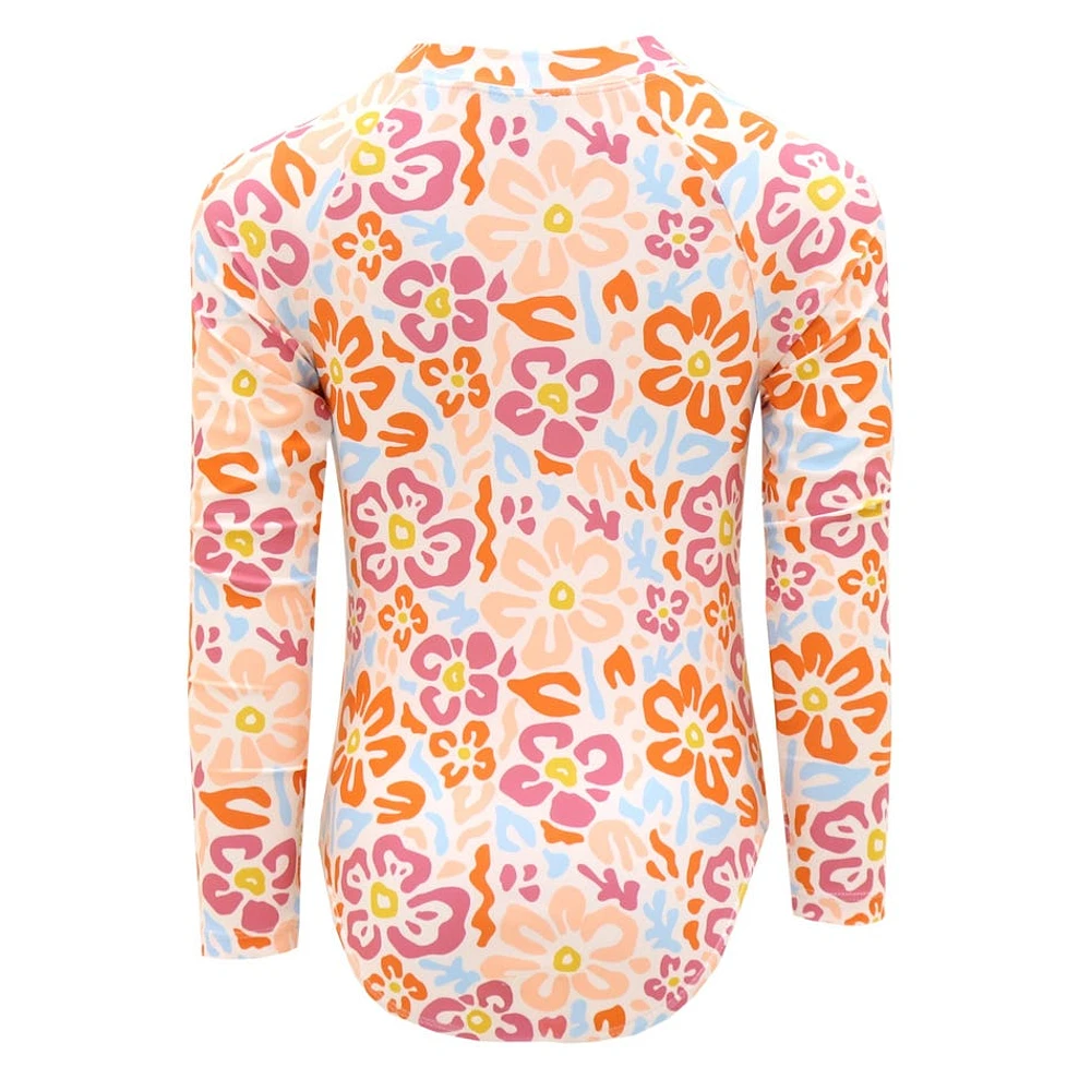 Maillot UV Manches Longues Flower Power 2-14ans