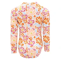 Flower Power Long Sleeves Swimsuit 2-14y