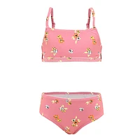 Rib Flowers Bikini 3-14y