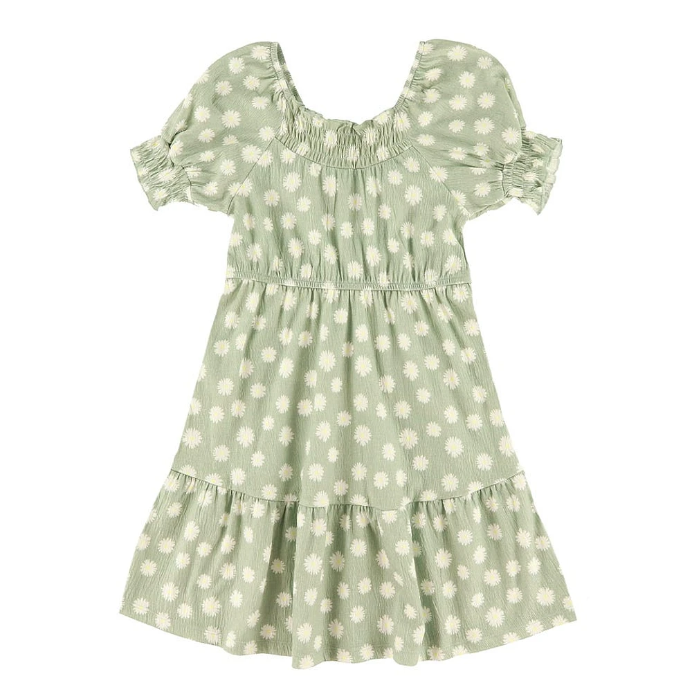 Dreamer Printed Sage Dress 7-14y