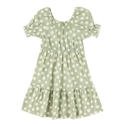 Dreamer Printed Sage Dress 7-14y