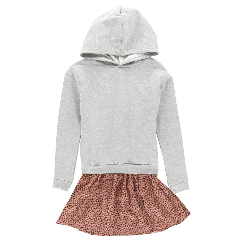 Garden Hooded Dress 7-14y