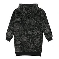 AOP Paris Hooded Dress 7-14y