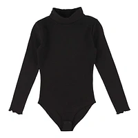 Melody Black Rib Bodysuit 7-14y