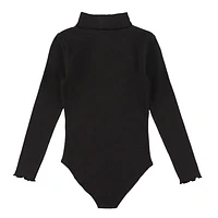 Melody Black Rib Bodysuit 7-14y