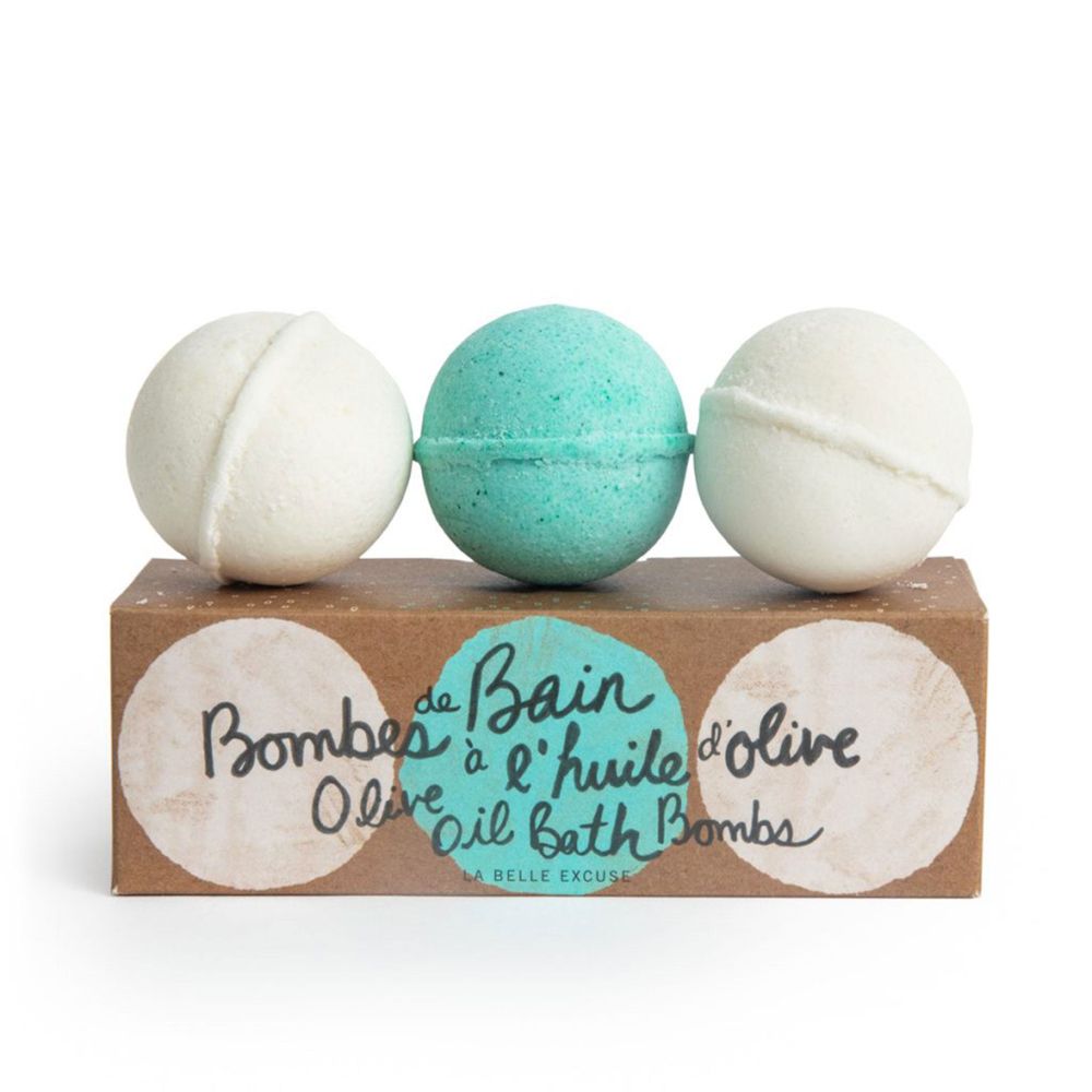 Olive Oil Bath Bombs Set of 3