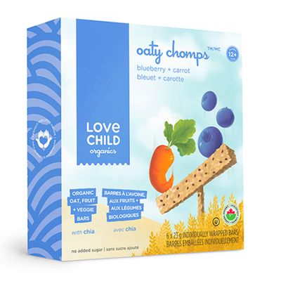 Organic Oat Bars- Oaty Chomps - Blueberry and Carrot (From 12 months )
