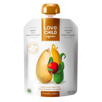 Organic Puree - Superblends - Apples, Corn And Butternut Squash ( From 6 months )