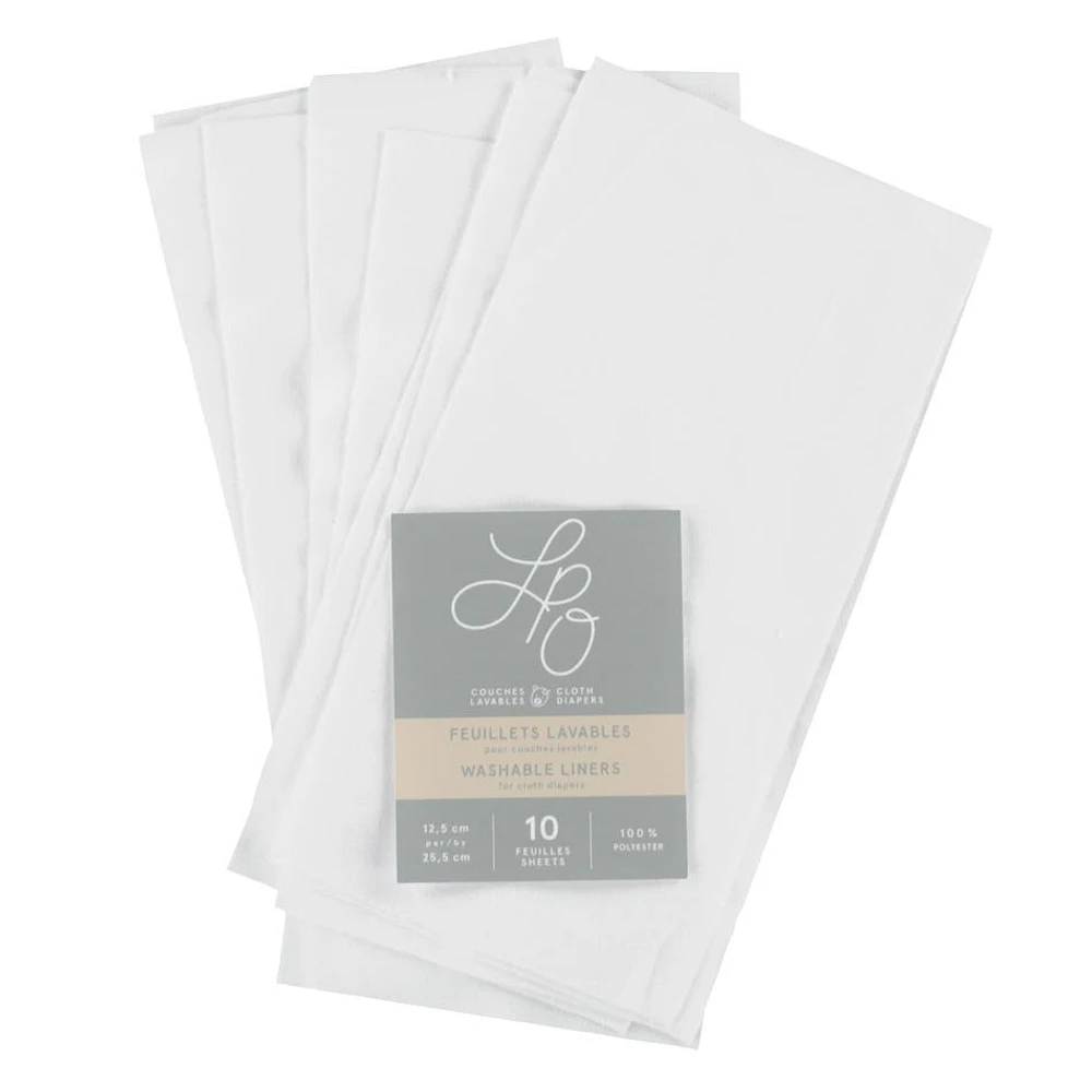Feuillets Lavables Paquet de 10