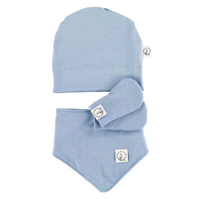 Kit Newborn Cotton - Steel Blue