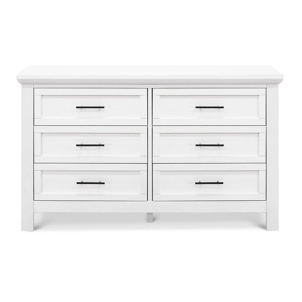 Emory Farmhouse 6-Drawer Dresser - Linen White