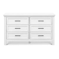 Emory Farmhouse 6-Drawer Dresser - Linen White