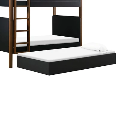 Universal Twin Storage Trundle Bed - Black