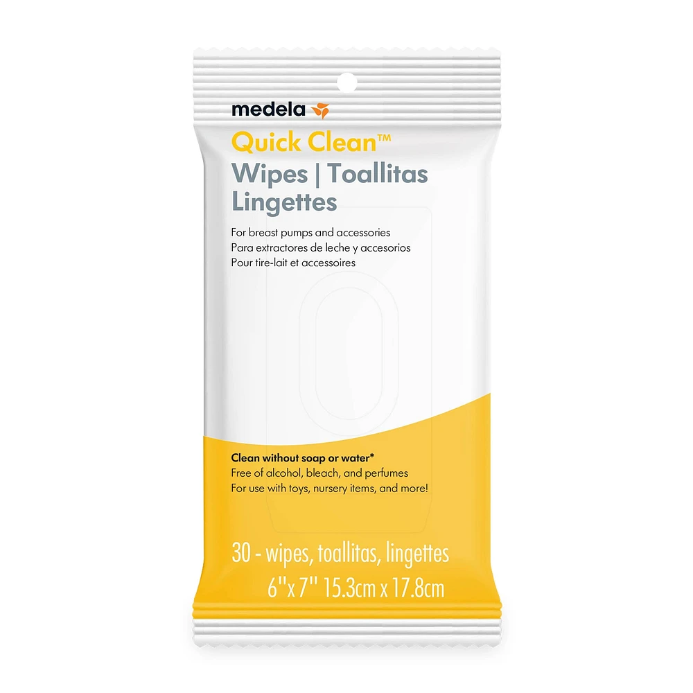 Lingettes (30) Quick Clean pour Tire-Lait et Accessoires