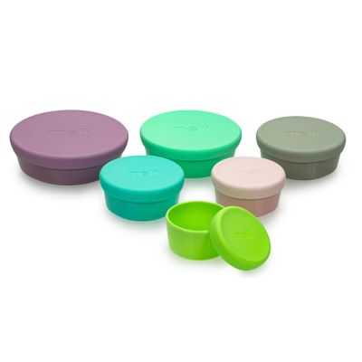 Stacking & Nesting Containers with Silicone Lids (6)