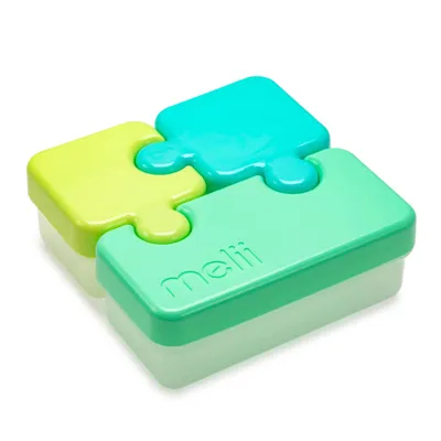 Puzzle Container - Aqua Green