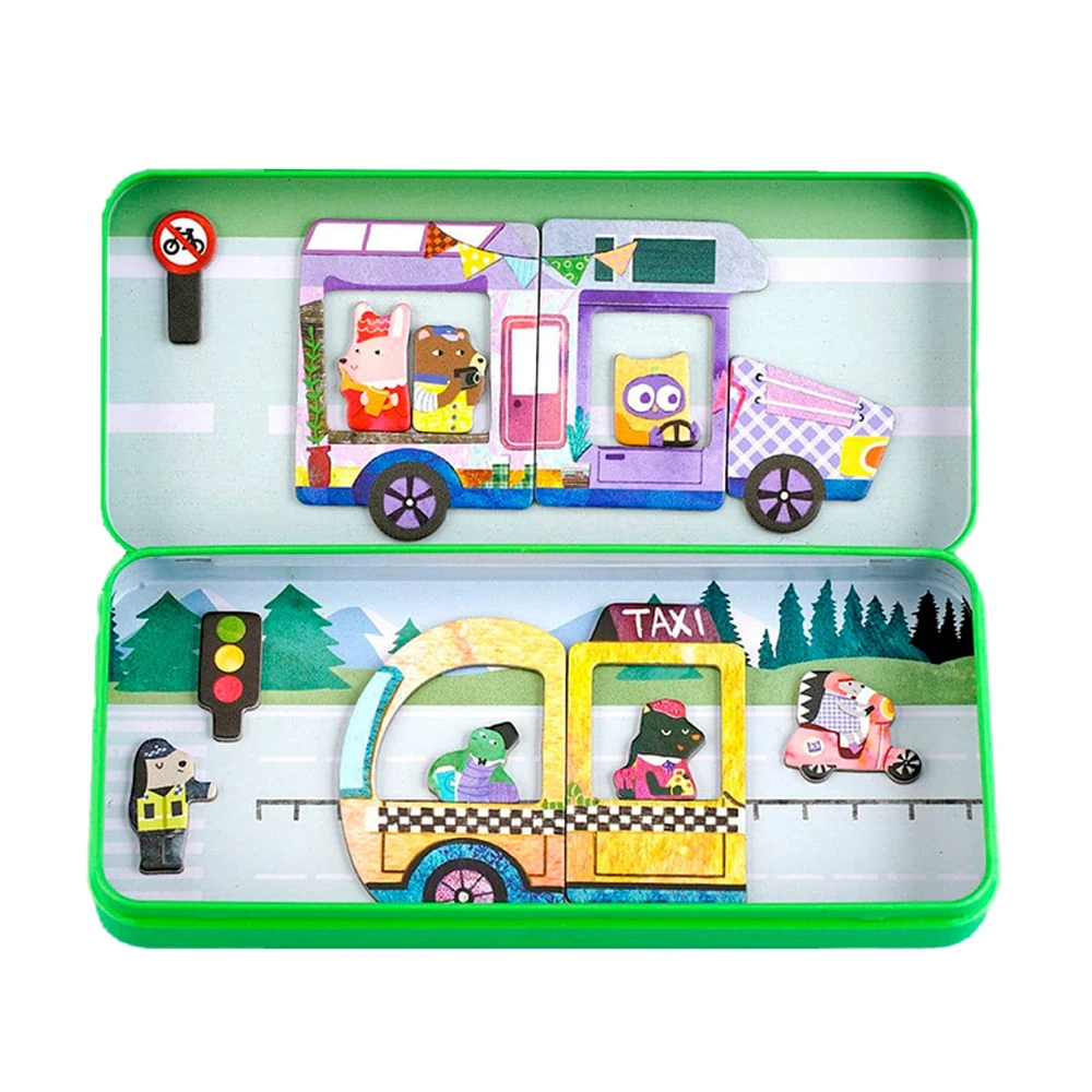 Magnet Puzzle Box Cars