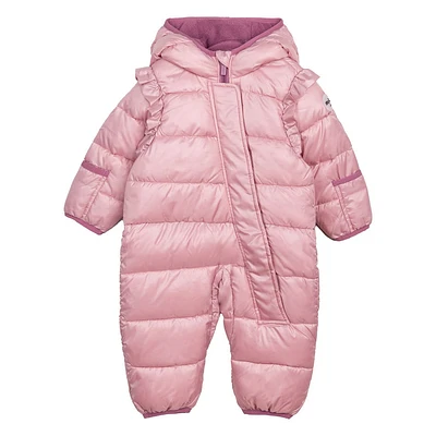 Rose Baby Girl One Piece Snowsuit 3-24m