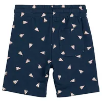 Pizza Print Terry Shorts 3-6y