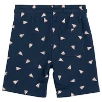 Pizza Print Terry Shorts 3-6y