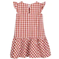 Gingham Poplin Dress 3-6y