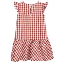 Gingham Poplin Dress 3-6y