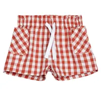 Gingham Poplin Shorts 12-24m