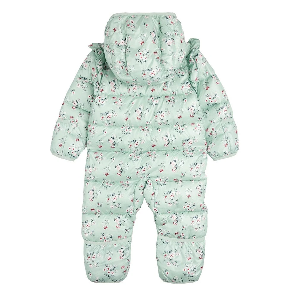 Flowers One Piece Snowsuit 3-24m