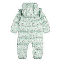 Flowers One Piece Snowsuit 3-24m