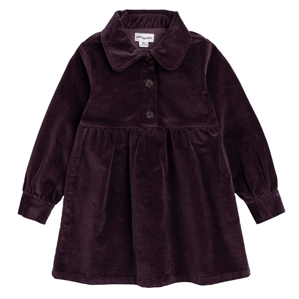 Plum Corduroy Dress 2-6x