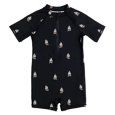 Pirate's Life Swim Romper 6-24m