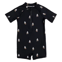 Pirate's Life Swim Romper 6-24m