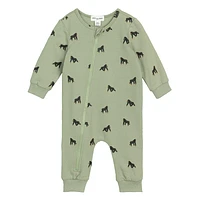 Gorilla print Zip Suit 3-24m