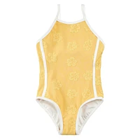 Hibiscus One Piece Swimsuit 3-6y