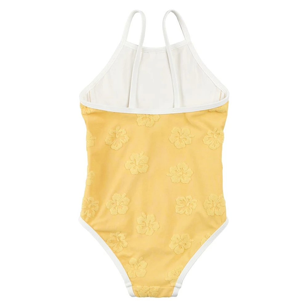 Hibiscus One Piece Swimsuit 3-6y