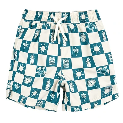 Checkered Swimshorts 3-6y