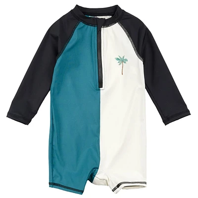 Colorblock Long Sleeves Swimsuit 6-24m