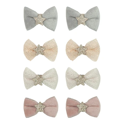 Ballerina Bow Clips (8)