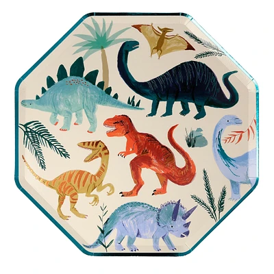 Assiettes de Carton (8) - Royaume Des Dinosaures