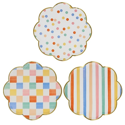 Colorful Pattern Dinner Plates (8)