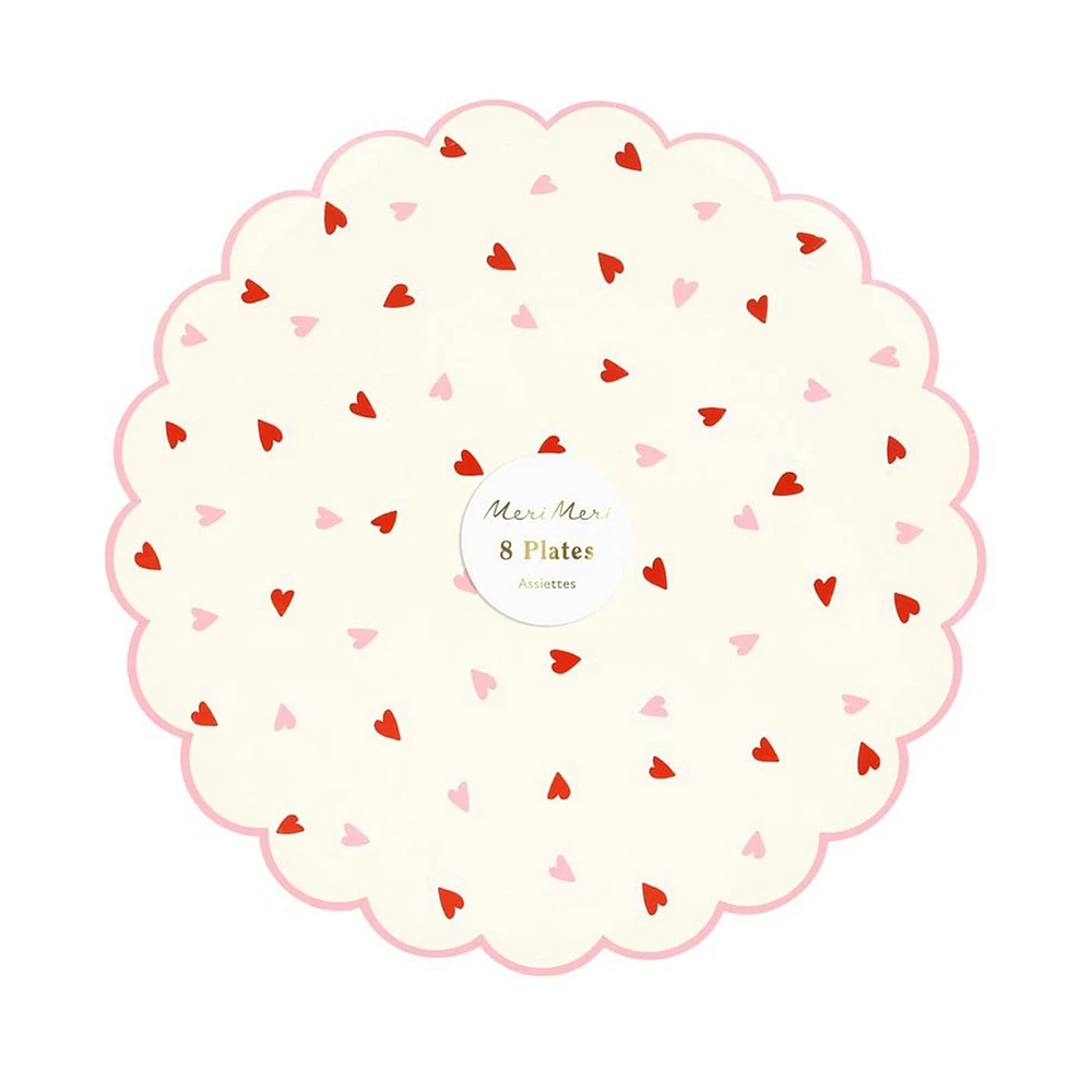 Heart Pattern Side Plates (8)