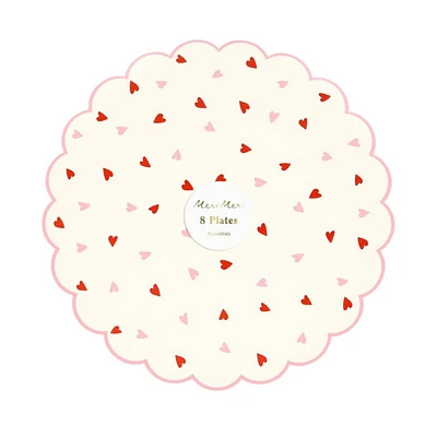 Heart Pattern Side Plates (8)