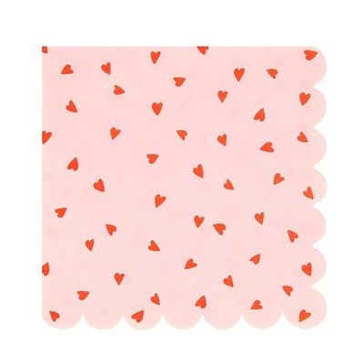 Heart Pattern Large Napkins (16)