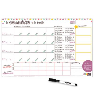 Calendrier - Organisateur Familial Horizontal