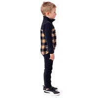 Plaid Fleece Base Layer 2-14y