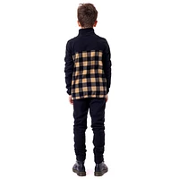 Plaid Fleece Base Layer 2-14y