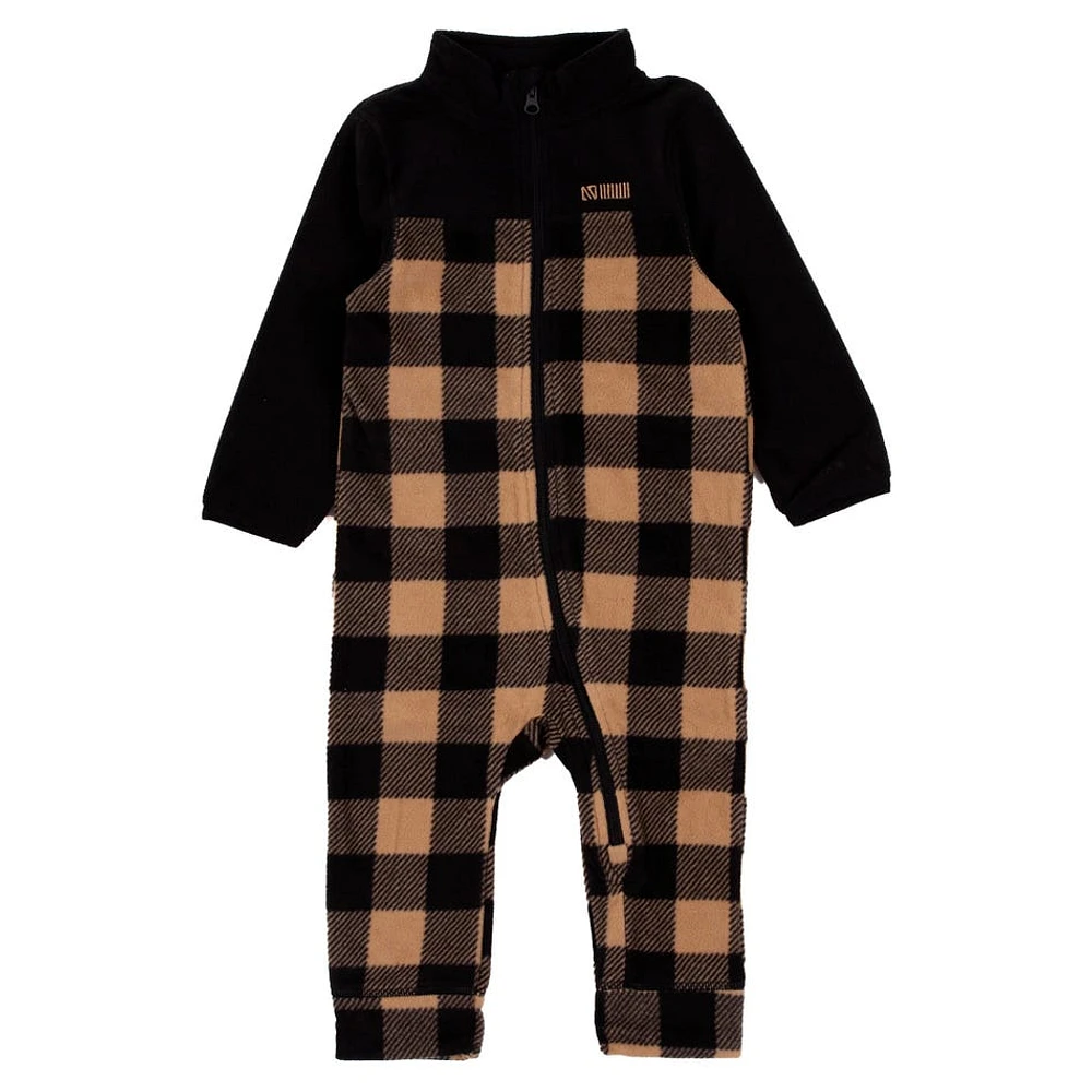 Plaid Fleece Base Layer 6-24m