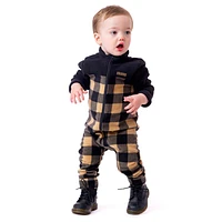 Plaid Fleece Base Layer 6-24m