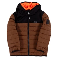 Manteau Doudoune Brun  2-14ans