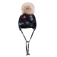 Tuque Doublée Fleurs 2-6ans